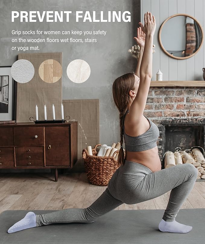 DIBAOLONG Pilates Socks with Grips - Image 2
