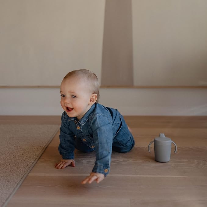 mushie Trainer Sippy Cup | Made in Denmark | Leak Resistant Twist-Off Lid & - Image 3