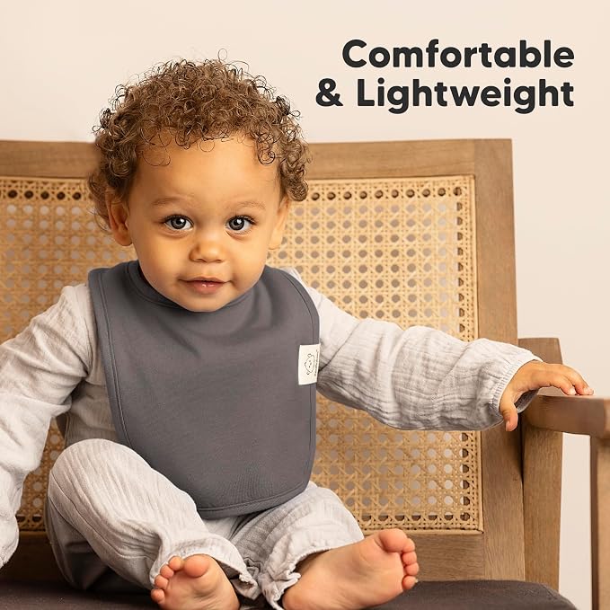KeaBabies 8-Pack Organic Baby Bibs - Image 5