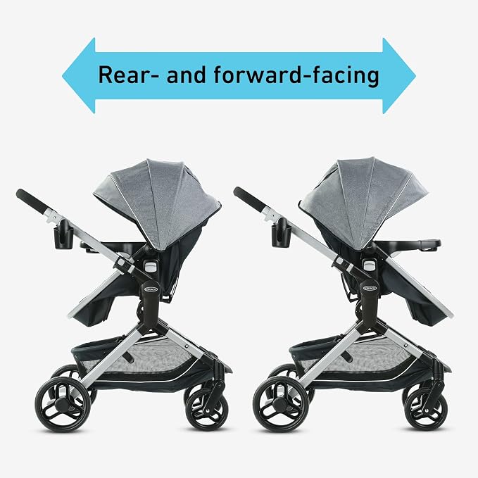 Graco Modes Nest Travel System, 3-in1 Modular Carseat Stroller Combo, - Image 4