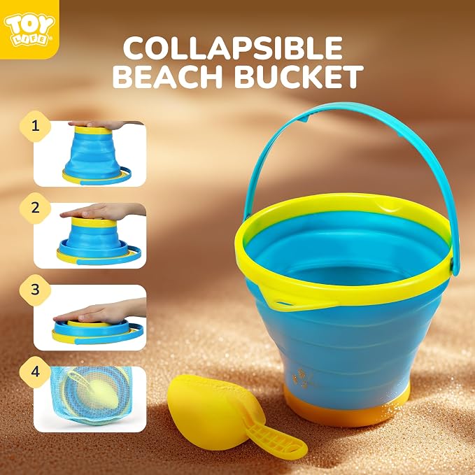 TOY Life Collapsible Beach Bucket Toys - Image 6