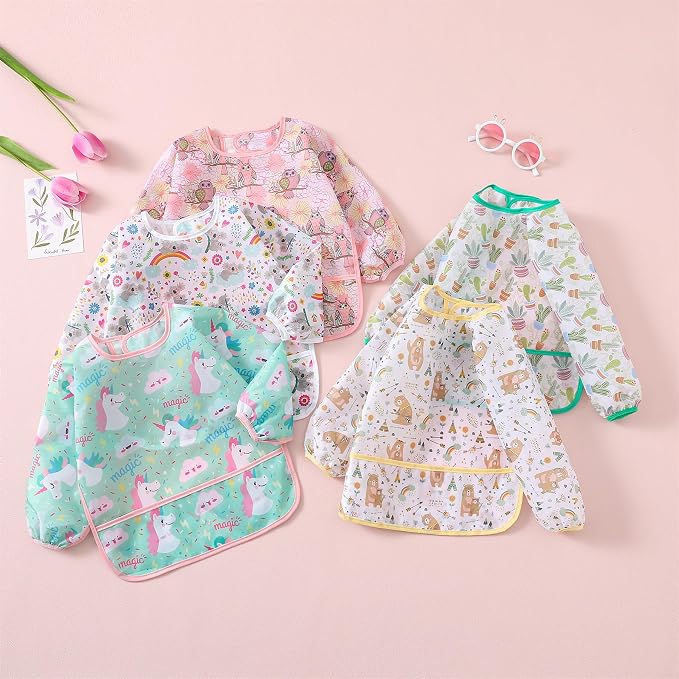 Long Sleeved Bibs, Lightweight Waterproof Shirt Bibs - Image 6