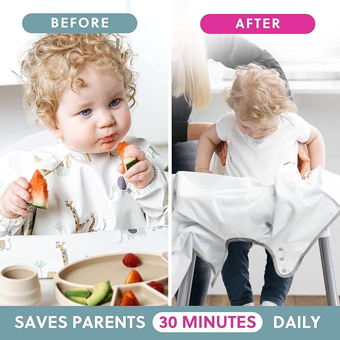 BIBaDO - Long Sleeve Baby Bibs - Babies & Toddlers 6-36 Months - Coverall Baby - Image 5