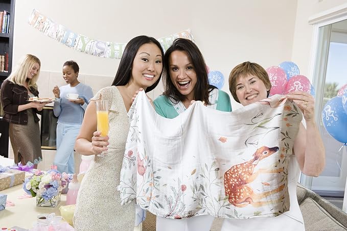100% Organic Cotton Muslin Monthly Baby Milestone Blanket - Image 5