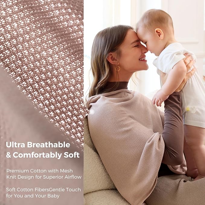 Momcozy Nursing Cover for Breastfeeding, Soft Privacy Poncho, Portable Breast - Image 2