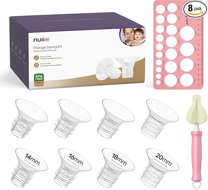Nuliie 8PCS Silicone Flanges Insert Replacement Kit, Flange Sizing Kit by nuliie
