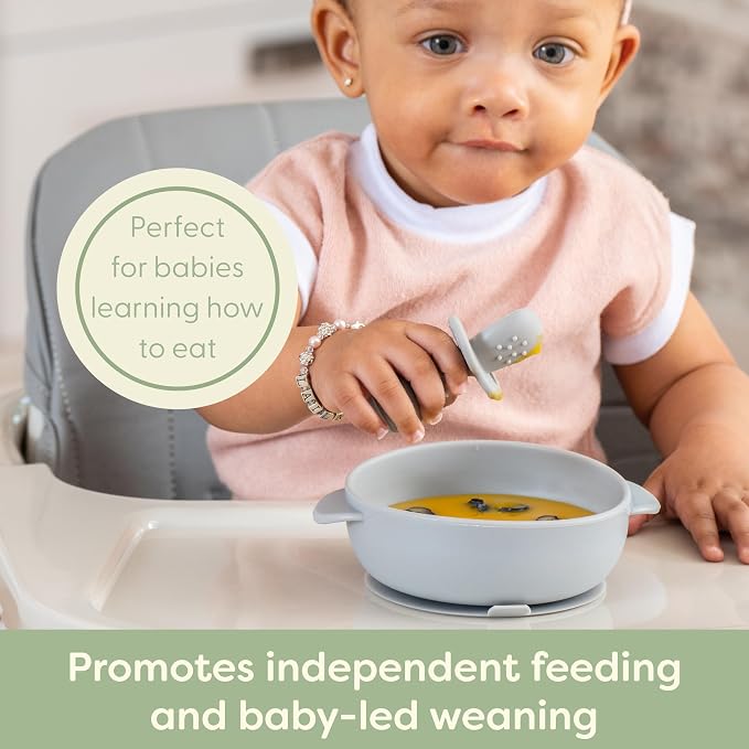 UpwardBaby Silicone Baby Spoons Self Feeding 6 Months - Image 3