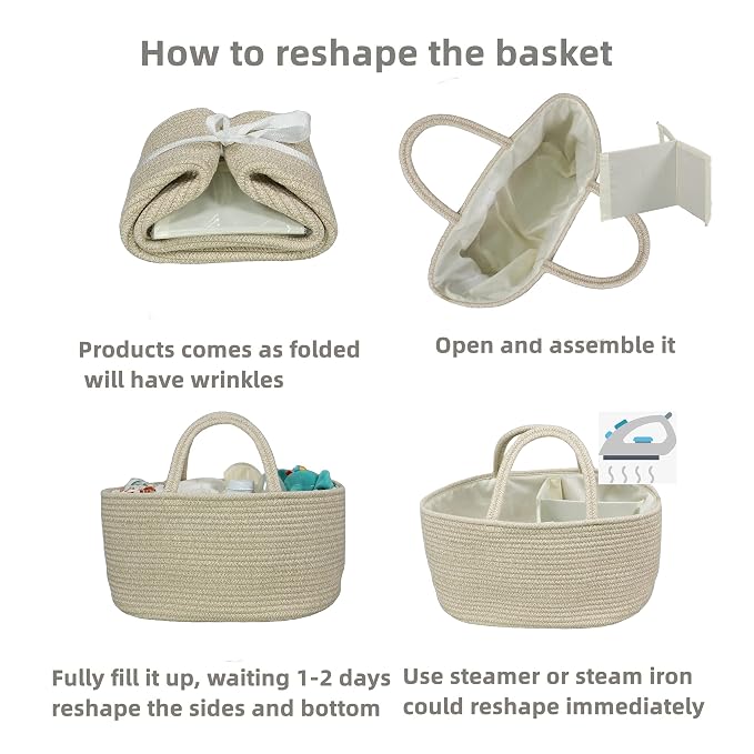 Large Baby Diaper Caddy Organizer - Image 7