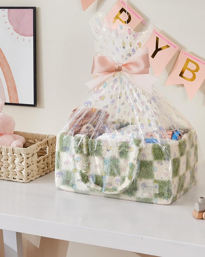 Checkered Diaper Caddy Organizer - Image 8