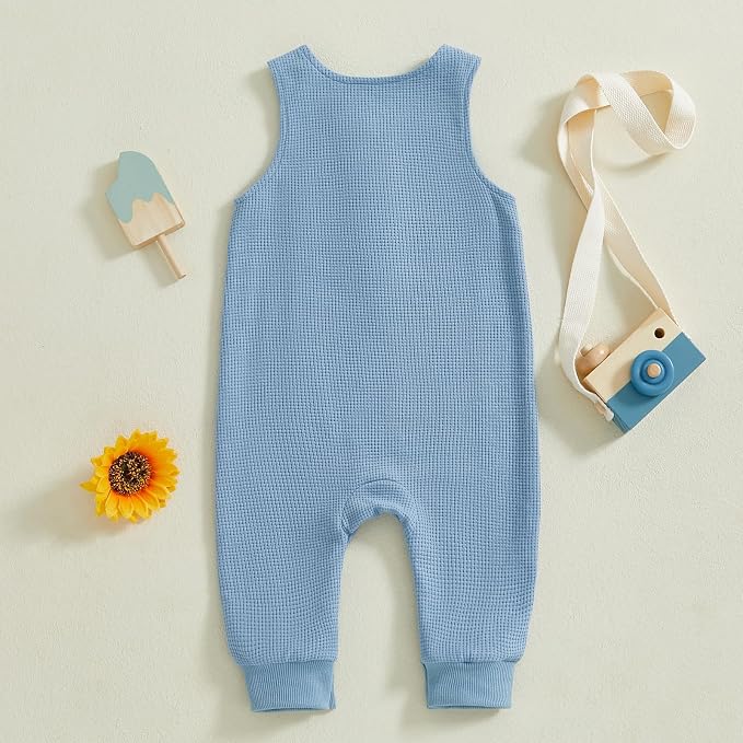 Kuriozud Newborn Infant Unisex Baby Boy Girl Clothes Button Romper Jumpsuit - Image 3