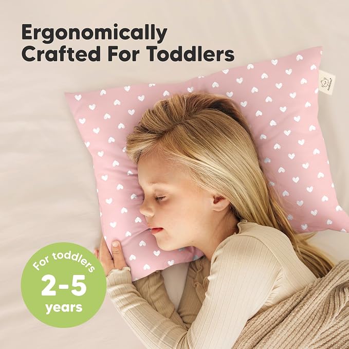 KeaBabies 2-Pack Toddler Pillow 13x18 - Image 2