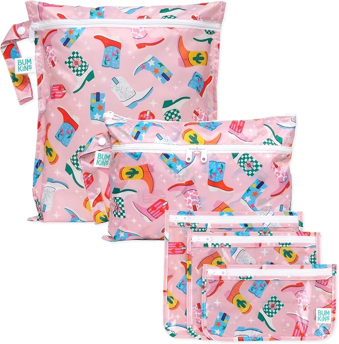 Bumkins - Waterproof Wet Bag, Wet/Dry Clutch & Clear Travel Bags - by Bumkins