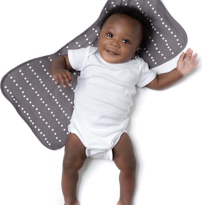 Gerber Baby Unisex Burp Cloths 5-Pack, Tan Grey, Size 10.5" x 21" - Image 2