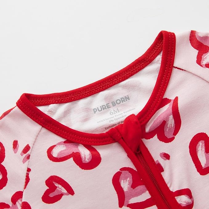 pureborn Baby Infant Boys Girls Sleeper Snug Fit Viscose from Bamboo Pajamas - Image 5