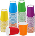 URATOT 120 Pieces 9 Ounce Disposable Paper Cups Rainbow Party Cups Drinking Cups by URATOT