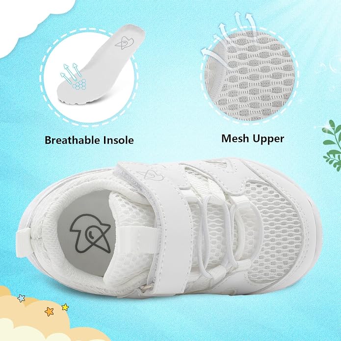 LeIsfIt Baby Shoes Boys Girls First Walking Shoes Non-Slip Toddler Breathable - Image 2