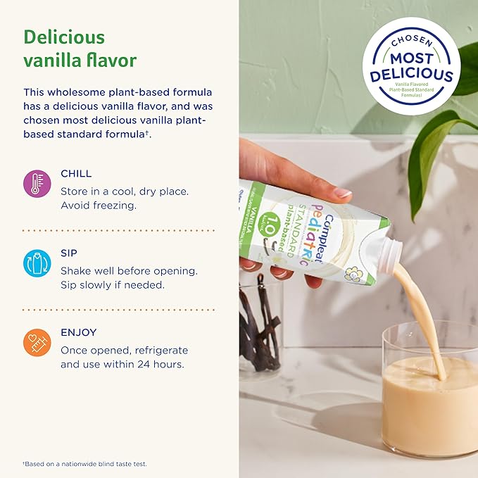Compleat Pediatric Standard 1.0mL, Plant Based Nutritionally Complete Shake - Image 4