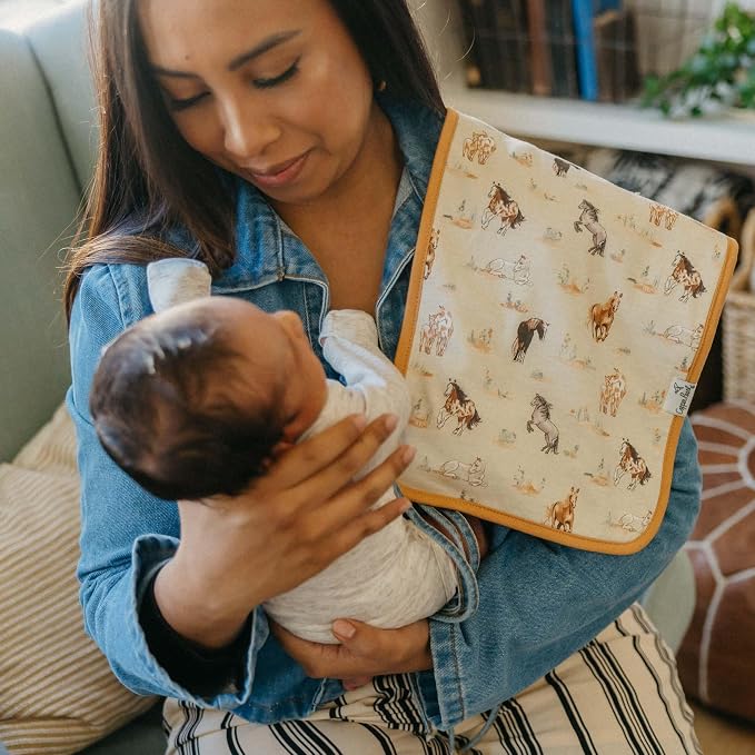 Copper Pearl Baby Burp Cloth Large 21''x10'' Size Premium Absorbent Triple - Image 5