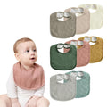 JELLYMONI 8 Pack Muslin Drool Bibs by JELLYMONI