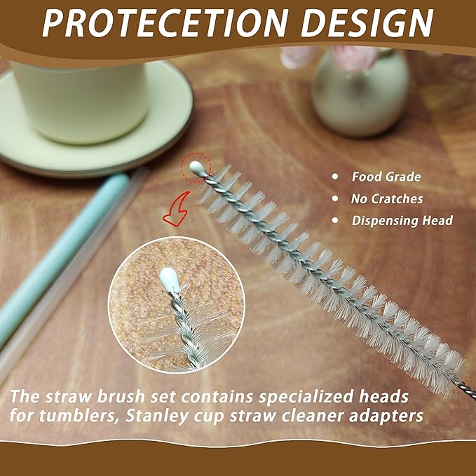 Straw Cleaner for Baby Bottles, Stanley Straw Cleaner Brush for 20/30/40oz - Image 4