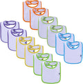 12 Pack Terry Drool Cotton Bibs, Unisex Baby Bibs by Nvatorfox