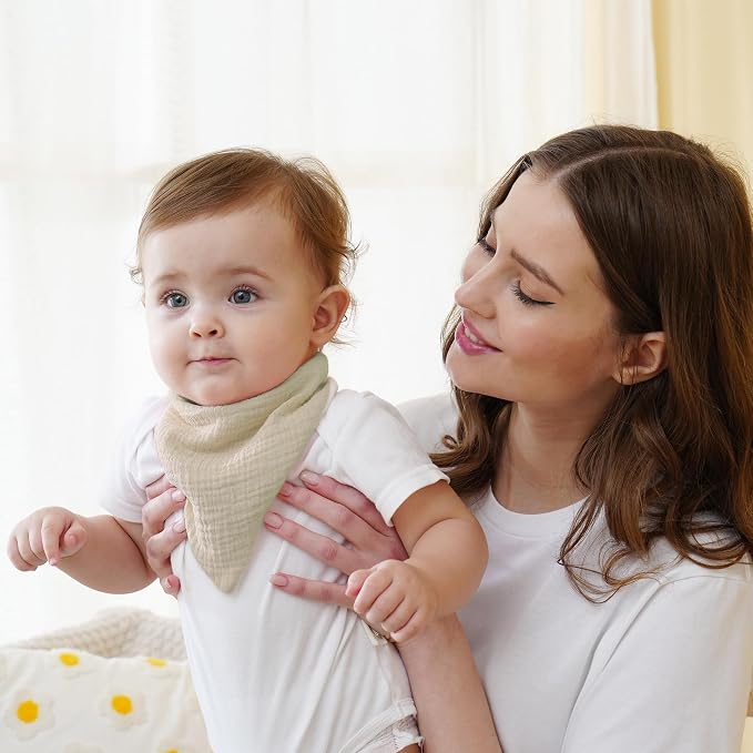 Muslin Baby Bibs Baby Drool Bandana Bibs - Image 2