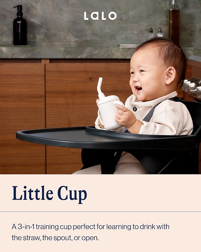 Lalo Little Cup, Non-Toxic Silicone Straw Cup - Image 2