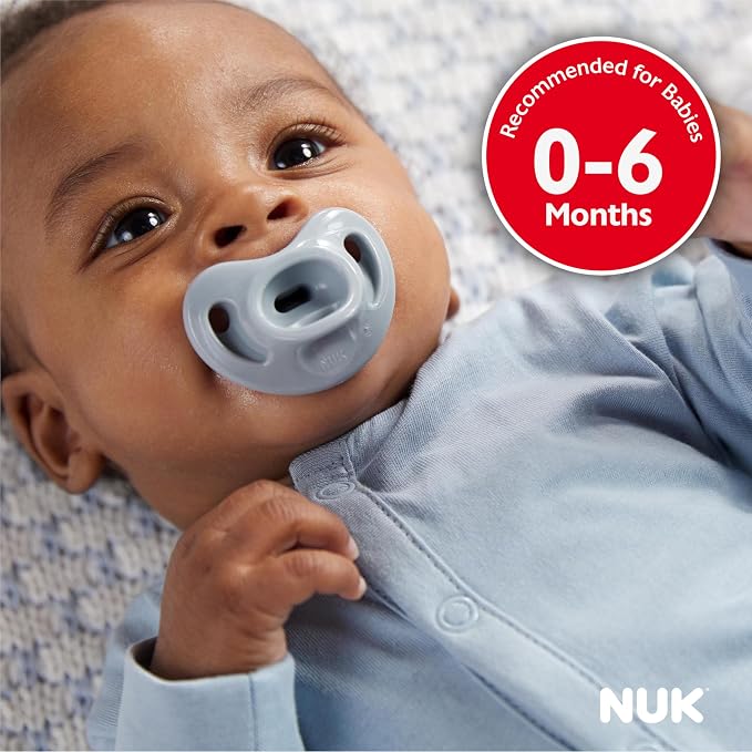 NUK Timeless Comfy Pacifier | 100% Silicone, One-Piece Design | BPA-Free - Image 3