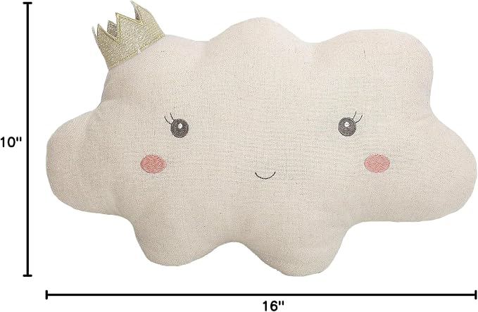 MON AMI Reine Cloud Shaped Throw Pillow – 16x10” Decorative Plush Cushion - Image 5