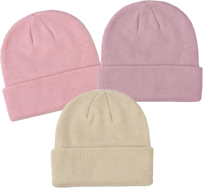 YMYDYFC Baby Beanie 3Pack Toddler Beanie Infant Knit Hat Baby Winter Hats - Image 2