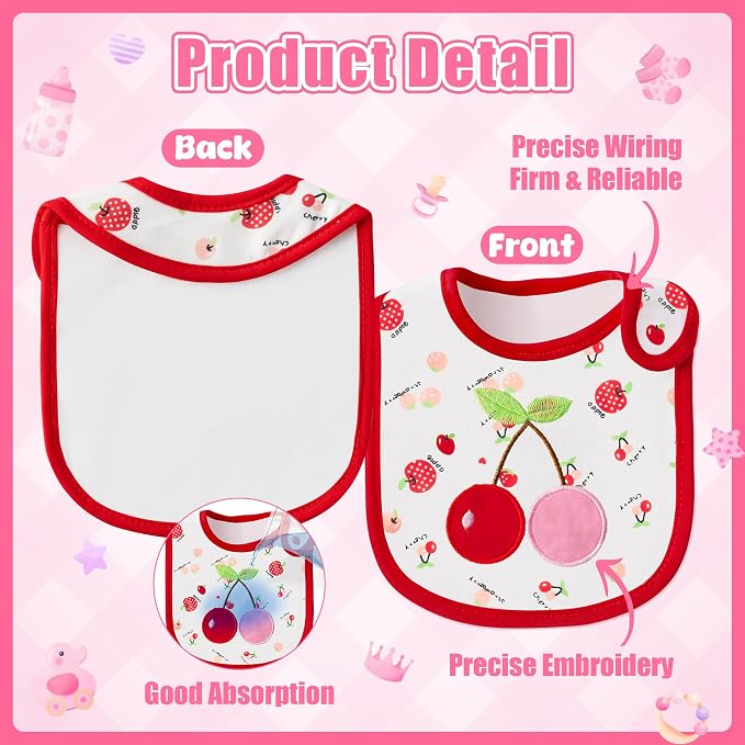Cotton Waterproof Baby Bibs - Image 3