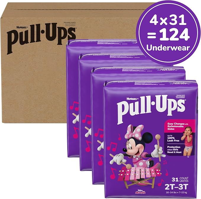 Pull-Ups Girls' Potty Training Pants, Size 2T-3T Training Underwear - Image 2