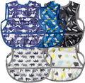 Joyo roy Mess Proof Baby Bibs 6-12 Months Waterproof Toddler Baby Boy Bibs by Joyoroy