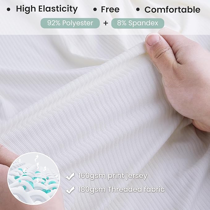 Jersey Swaddle Blanket, Ultra Soft Stretchy Receiving Blanket, Baby Girl - Image 2