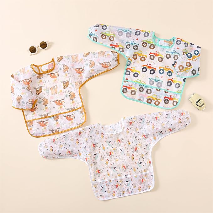 Long Sleeved Bibs, Lightweight Waterproof Shirt Bibs - Image 5