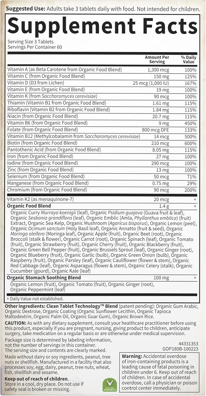 Garden of Life Organics Women’s Prenatal Multivitamin - Image 10