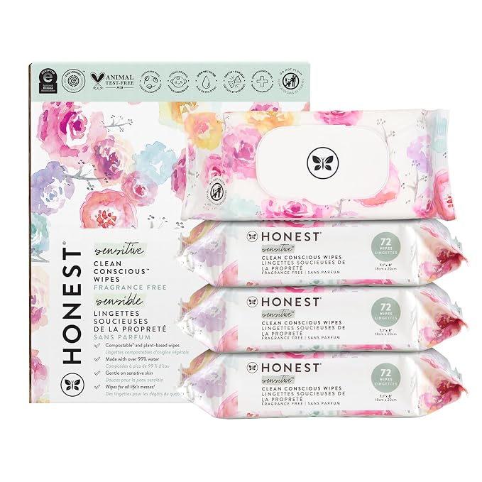 The Honest Company Clean Conscious Multi-Use Wipes, Unscented Hypoallergenic by TheHonestCompany