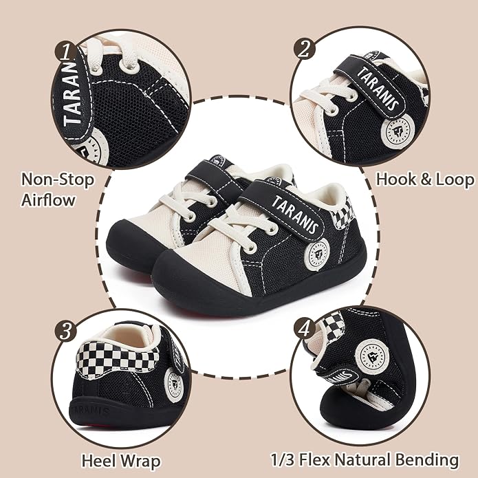 Toddler Shoes Boys Girls Infant Sneakers Non-Slip Rubber Sole Baby Crib First - Image 5