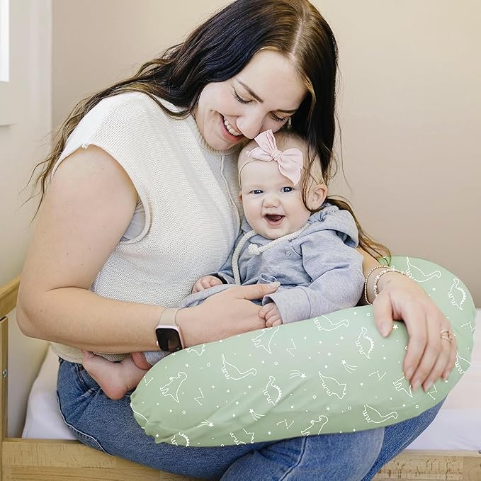 Konssy 2 Pack Nursing Pillow Covers, Stretchy and Soft Nursing Cover - Image 2