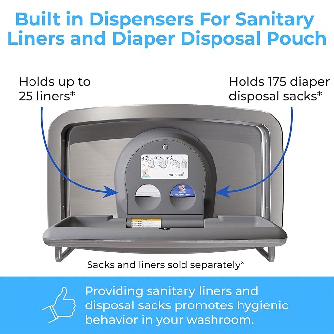 Koala Kare Baby Changing Station Horizontal Recessed-Mounted, Model KB310-SSRE - Image 9