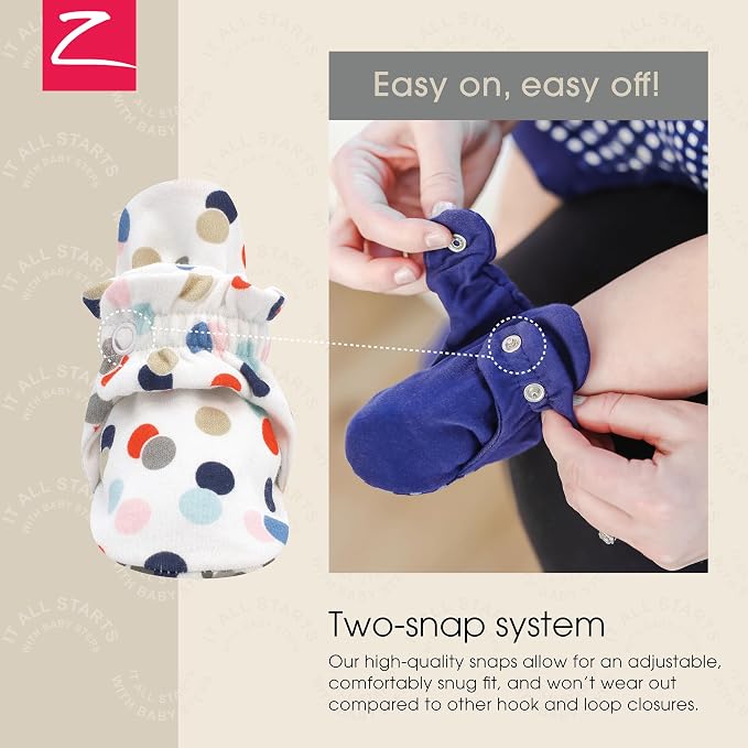 Zutano Organic Baby Booties Newborn Infant, Lost Baby Socks Solution, 18-24 - Image 3