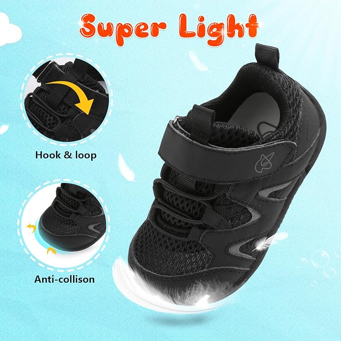 LeIsfIt Baby Shoes Boys Girls First Walking Shoes Non-Slip Toddler Breathable - Image 5