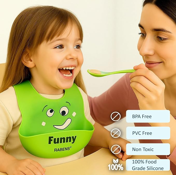 MY FIRST EMOTIONS Set of 4 Silicone Bibs - Image 4