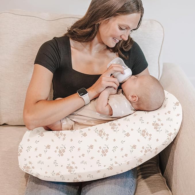Konssy 2 Pack Nursing Pillow Covers, Stretchy and Soft Nursing Cover - Image 2