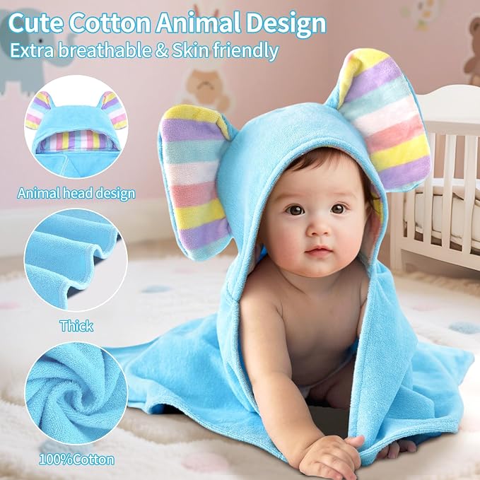 Thick Baby Hooded Bath Towel - Image 3