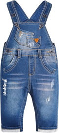 KIDSCOOL SPACE Baby Toddler 2 Buttons Adjustable Straps Fashion Jean Overall by KidscoolSpaceCallingOutAllTheChildrensDenimLovers