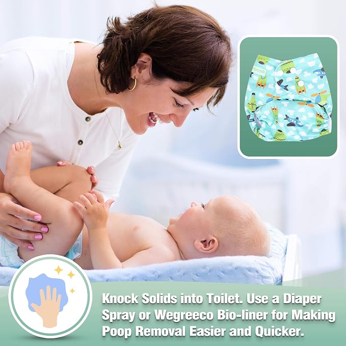 wegreeco Cloth Diapers 6 Pack - Image 5