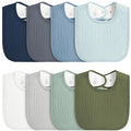 8-Pack Baby Muslin Bibs, Soft Cotton Drool Bibs by MairMore