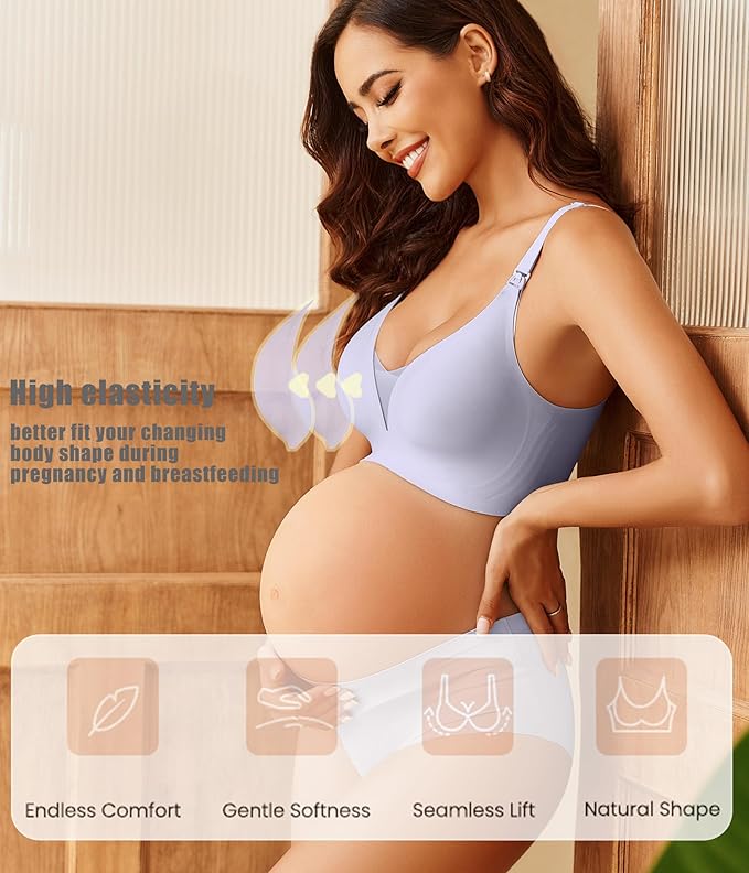 Avidlove Nursing Bras for Breastfeeding Seamless Ultra Comfort Pregnancy - Image 2