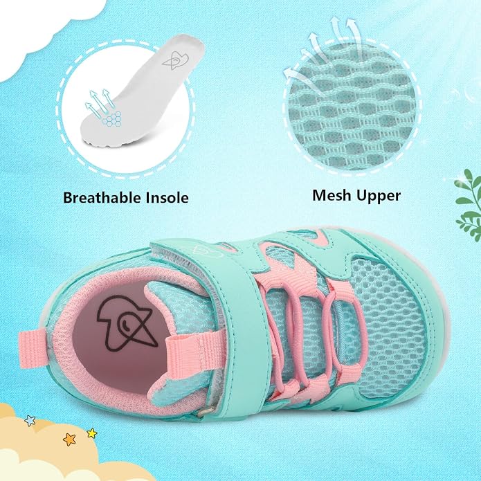 LeIsfIt Baby Shoes Boys Girls First Walking Shoes Non-Slip Toddler Breathable - Image 2